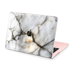 Lex Altern Hard Plastic MacBook Case Natural White Stone