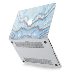 Lex Altern Hard Plastic MacBook Case Light Blue Texture