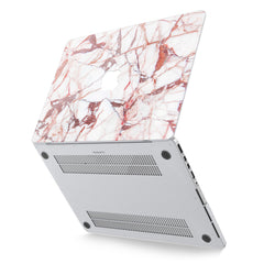 Lex Altern Hard Plastic MacBook Case Cracked Blush Marble