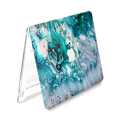 Lex Altern Hard Plastic MacBook Case Aqua Watercolor