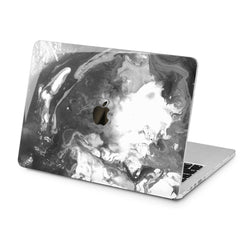 Lex Altern Lex Altern Marbling Gray Paint Case for your Laptop Apple Macbook.