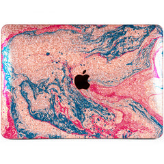 Lex Altern MacBook Glitter Case Blue and Pink Painting