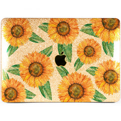 Lex Altern MacBook Glitter Case Colorful Sunflowers