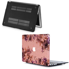 Lex Altern MacBook Glitter Case Botanical Garden Flowers