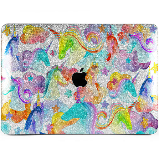 Lex Altern MacBook Glitter Case Colorful Unicorns