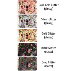 Lex Altern MacBook Glitter Case Floral Abstract