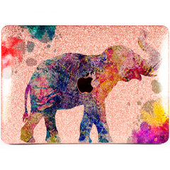 Lex Altern MacBook Glitter Case Colorful Elephant