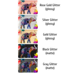 Lex Altern MacBook Glitter Case Colorful Elephant