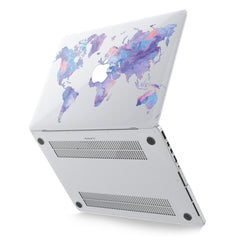 Lex Altern Hard Plastic MacBook Case Continental Map