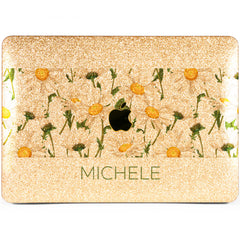 Lex Altern MacBook Glitter Case Daisy Flowers