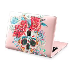 Lex Altern Hard Plastic MacBook Case Colorful Floral Skull