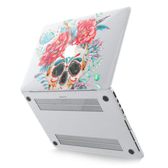 Lex Altern Hard Plastic MacBook Case Colorful Floral Skull