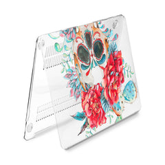 Lex Altern Hard Plastic MacBook Case Colorful Floral Skull