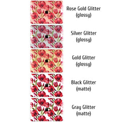 Lex Altern MacBook Glitter Case Red Tulips