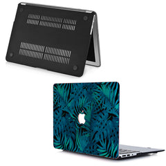 Lex Altern MacBook Glitter Case Blue Monstera