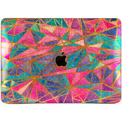 Lex Altern MacBook Glitter Case Pink Triangles