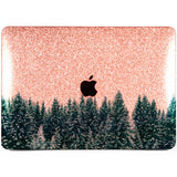 Lex Altern MacBook Glitter Case Winter Forest