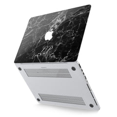 Lex Altern Hard Plastic MacBook Case Black Marble