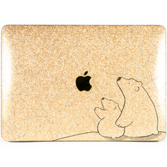 Lex Altern MacBook Glitter Case Polar Bears