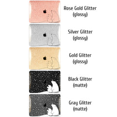 Lex Altern MacBook Glitter Case Polar Bears