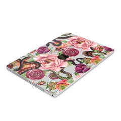 Lex Altern Hard Plastic MacBook Case Peony Snakes