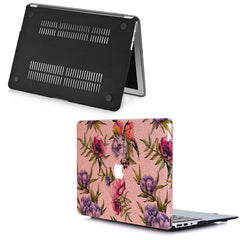 Lex Altern MacBook Glitter Case Purple Peony Bloom