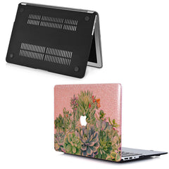 Lex Altern MacBook Glitter Case Greeen Succulents