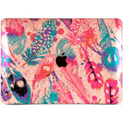 Lex Altern MacBook Glitter Case Pink Feathers