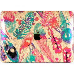 Lex Altern MacBook Glitter Case Pink Feathers