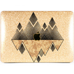 Lex Altern MacBook Glitter Case Geometric Mountains