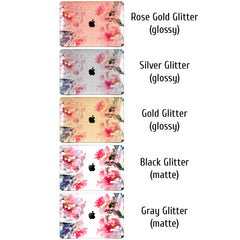 Lex Altern MacBook Glitter Case Peony Watercolor