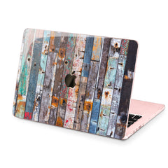 Lex Altern Hard Plastic MacBook Case Rustic Wood