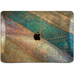 Lex Altern MacBook Glitter Case Vintage Wood