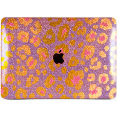 Lex Altern MacBook Glitter Case Purple Leopard