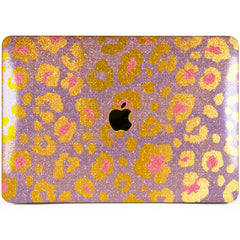 Lex Altern MacBook Glitter Case Purple Leopard