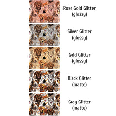 Lex Altern MacBook Glitter Case Happy Dogs