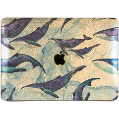 Lex Altern MacBook Glitter Case Blue Whales