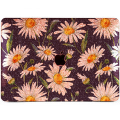 Lex Altern MacBook Glitter Case Daisies Pattern