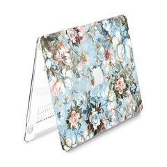 Lex Altern Hard Plastic MacBook Case Vintage Blue Roses