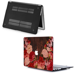 Lex Altern MacBook Glitter Case Red Flowers