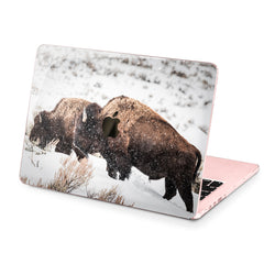 Lex Altern Hard Plastic MacBook Case Bison in Snow