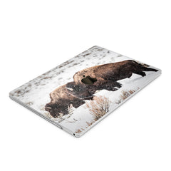 Lex Altern Hard Plastic MacBook Case Bison in Snow