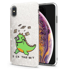 Lex Altern iPhone Glitter Case Crazy Dino