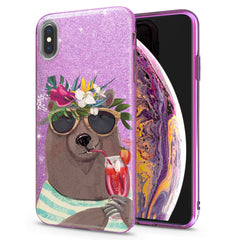 Lex Altern iPhone Glitter Case Summer Bear