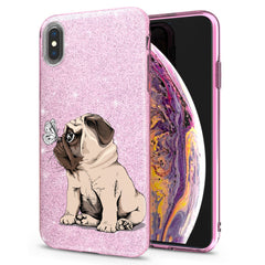 Lex Altern iPhone Glitter Case Cute Puppy Pug