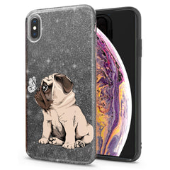 Lex Altern iPhone Glitter Case Cute Puppy Pug