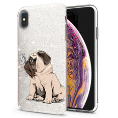 Lex Altern iPhone Glitter Case Cute Puppy Pug