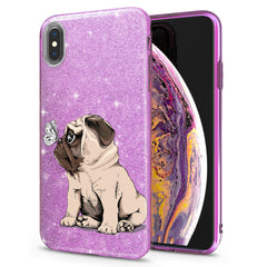 Lex Altern iPhone Glitter Case Cute Puppy Pug