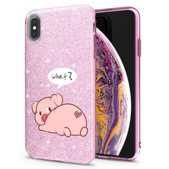 Lex Altern iPhone Glitter Case Pink Piglet