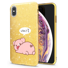 Lex Altern iPhone Glitter Case Pink Piglet